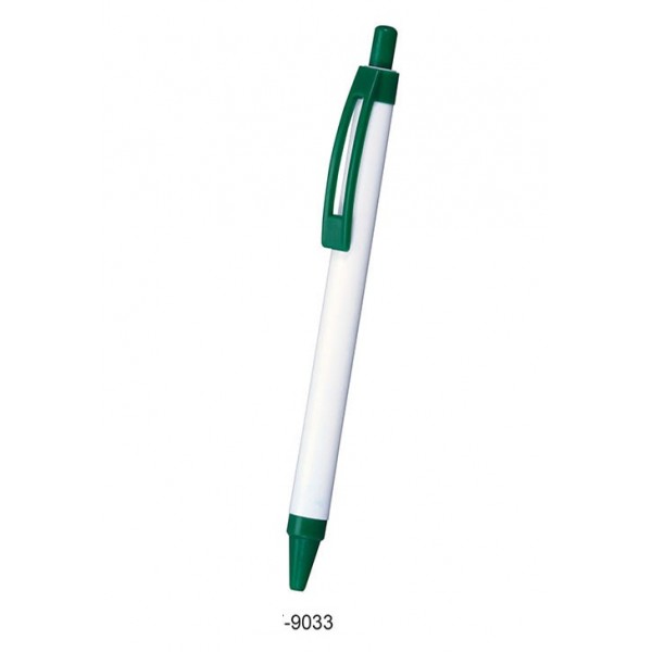 sp plastic pen colour with green and white 